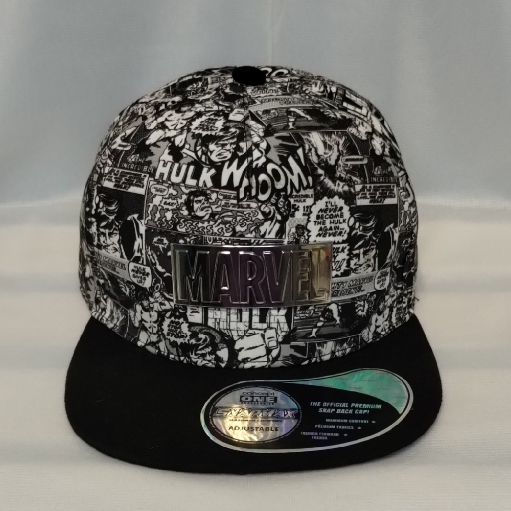 Marvel Black and White Comic Snapback
